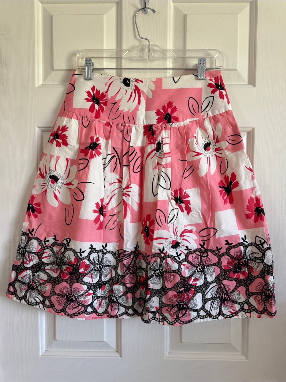 Tabitha Women’s Pink Floral A-Line Skirt
